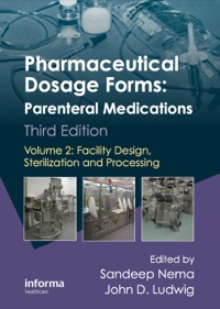 Imagen de portada: Pharmaceutical Dosage Forms - Parenteral Medications 3rd edition 9781420086454