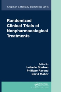 表紙画像: Randomized Clinical Trials of Nonpharmacological Treatments 1st edition 9781420088014