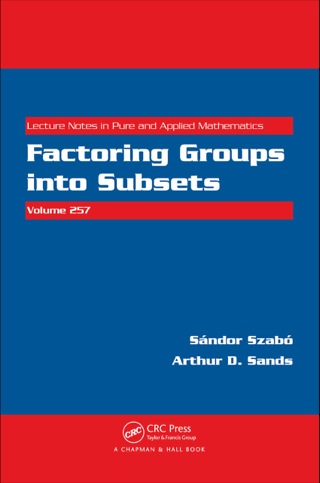 Cover image: Factoring Groups into Subsets 1st edition 9781138401716
