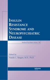 Titelbild: Insulin Resistance Syndrome and Neuropsychiatric Disease 1st edition 9780849382086