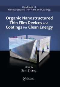 Imagen de portada: Organic Nanostructured Thin Film Devices and Coatings for Clean Energy 1st edition 9781138114234