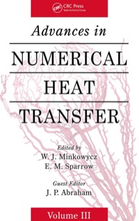 Cover image: Advances in Numerical Heat Transfer, Volume 3 1st edition 9781420095210