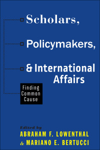 Cover image: Scholars, Policymakers, and International Affairs 9781421415086