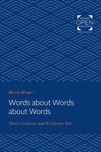 Imagen de portada: Words about Words about Words 9781421431246