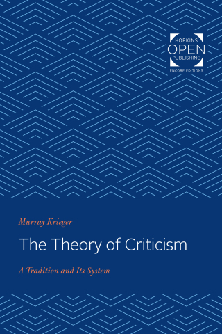 Cover image: The Theory of Criticism 9781421431260
