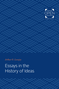 Imagen de portada: Essays in the History of Ideas 9781421432373