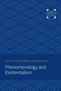 Cover image: Phenomenology and Existentialism 9781421434384