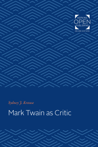 Cover image: Mark Twain as Critic 9781421434568