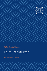 Cover image: Felix Frankfurter 9781421435336