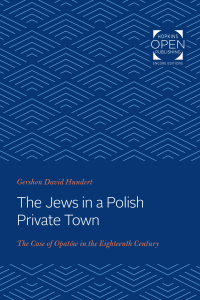 Titelbild: The Jews in a Polish Private Town 9781421436265