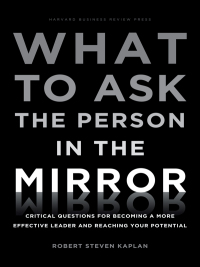 Cover image: What to Ask the Person in the Mirror 9781422170014
