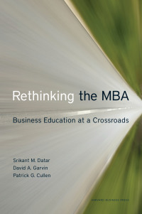 Titelbild: Rethinking the MBA 9781422131640