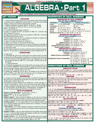Cover image: Algebra Part 1 1st edition 9781572227354