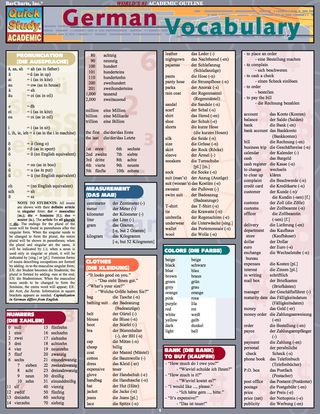 Cover image: German Vocabulary 1st edition 9781572226890