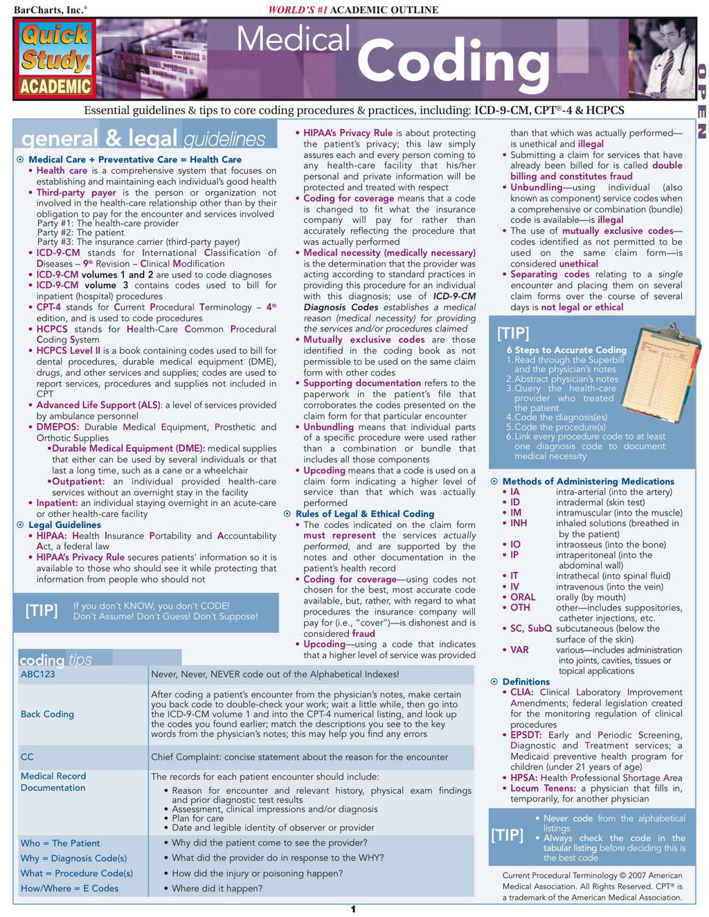 Medical Coding 1st Edition