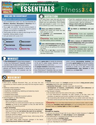 Cover image: Core Performance:Fitness 3 & 4 1st edition 9781423205982