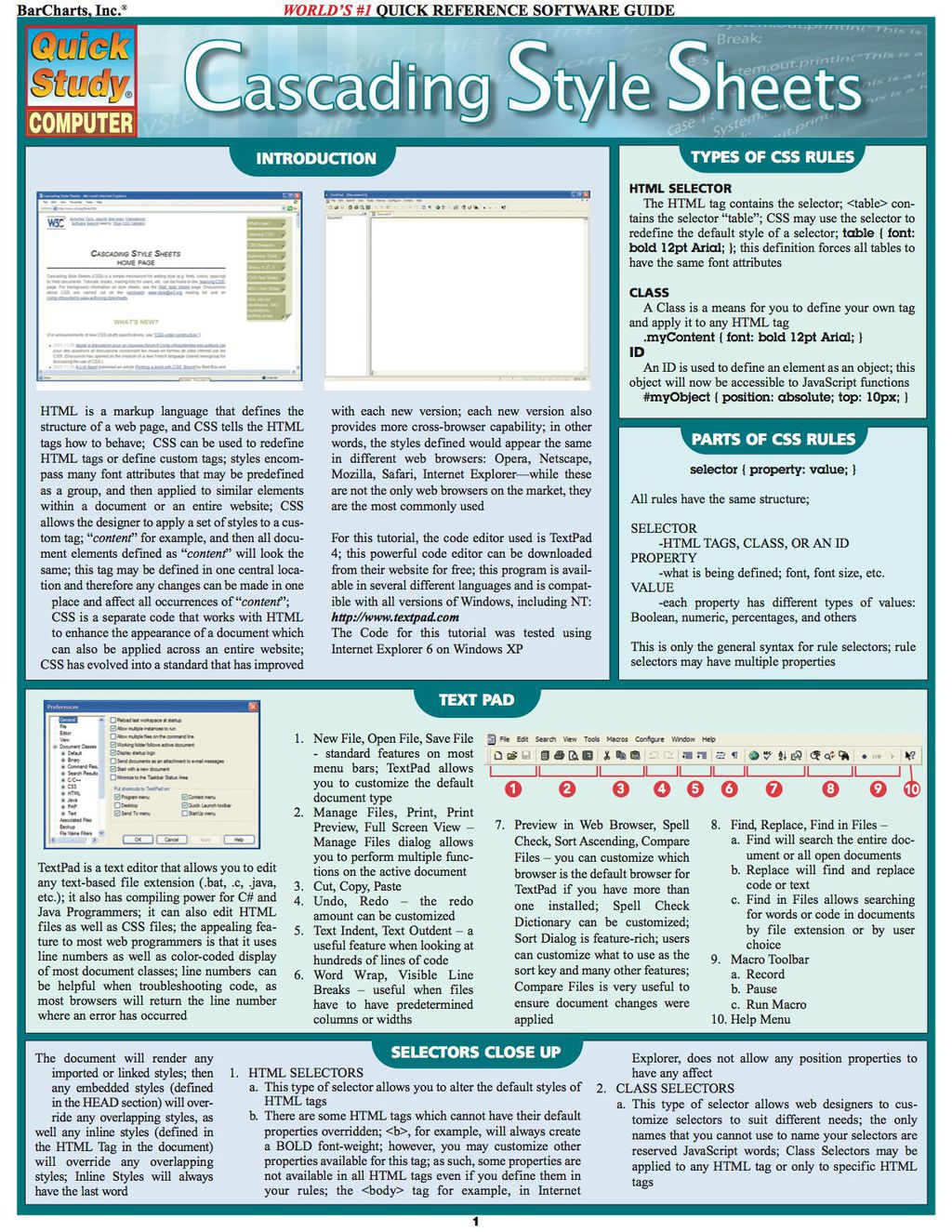Cascading Style Sheets 1st Edition