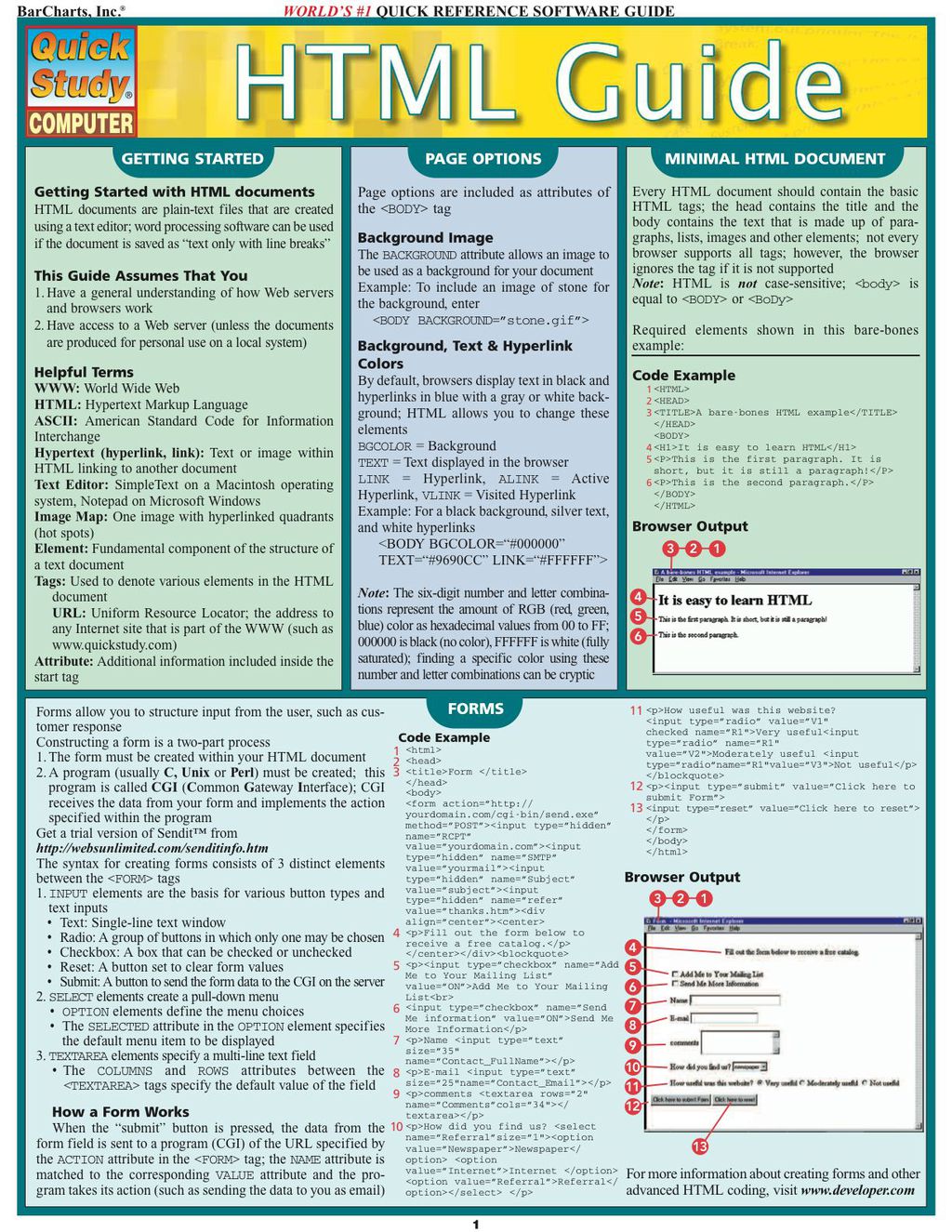 Html Guide 1st Edition