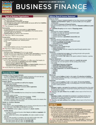 Cover image: BUSINESS FINANCE STUDY GUIDE 9781423208587