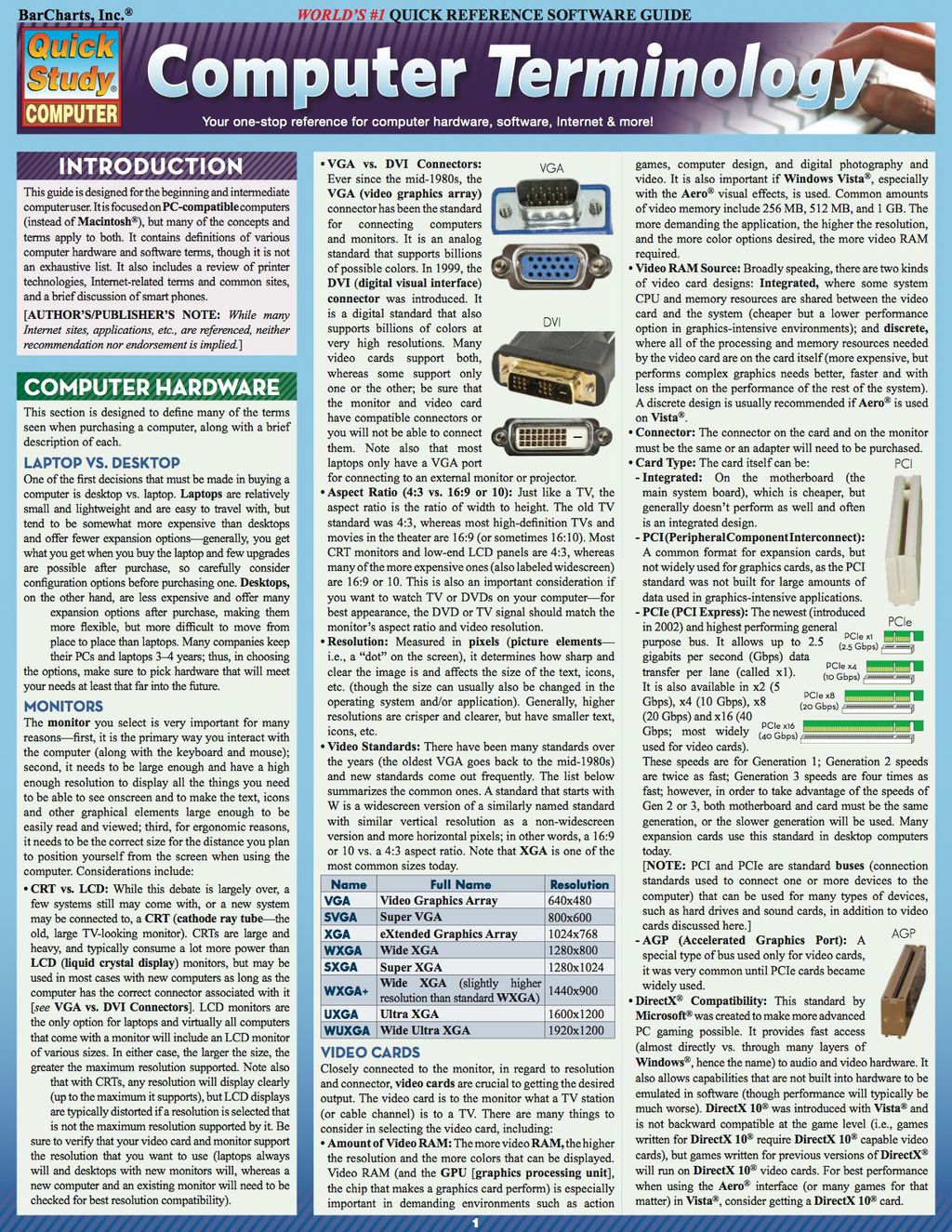 Computer Terminology 1st Edition