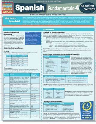 Cover image: SPANISH FUNDAMENTALS 4 STUDY GUIDE 9781423214502
