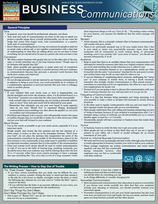 Cover image: QuickStudy - Business Communication 1st edition 9781423216780