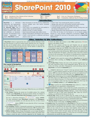 Cover image: QuickStudy - SharePoint 2010 1st edition 9781423216902