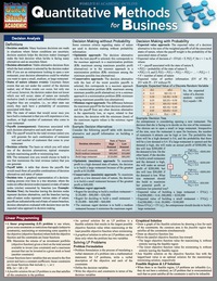 Cover image: Quickstudy- Quantitative Methods for Business 1st edition 9781423217015