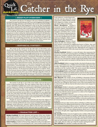 Cover image: QuickStudy - Quicklit: The Catcher In The Rye 1st edition 9781423217039