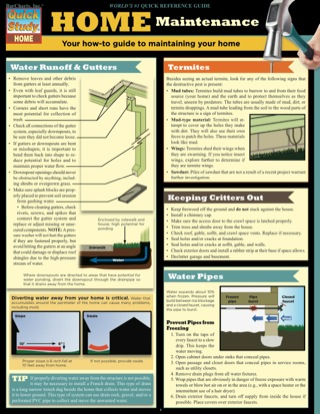 Cover image: HOME MAINTENANCE REFERENCE GUIDE 9781423218203