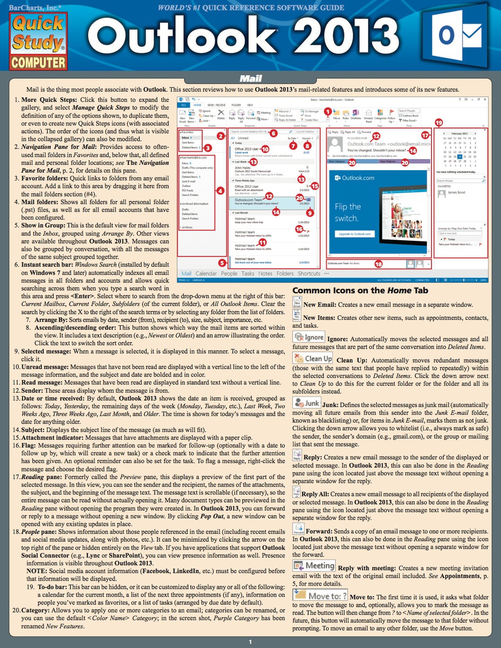 QUICKSTUDY-OUTLOOK 2013 1st Edition
