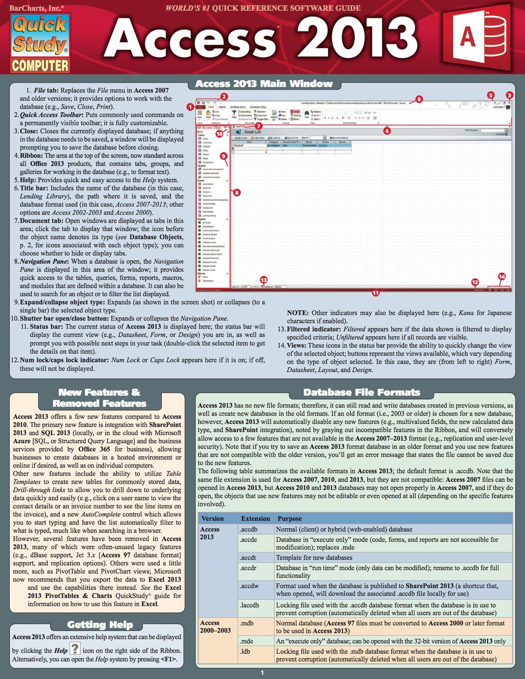 QUICKSTUDY-ACCESS 2013 1st Edition