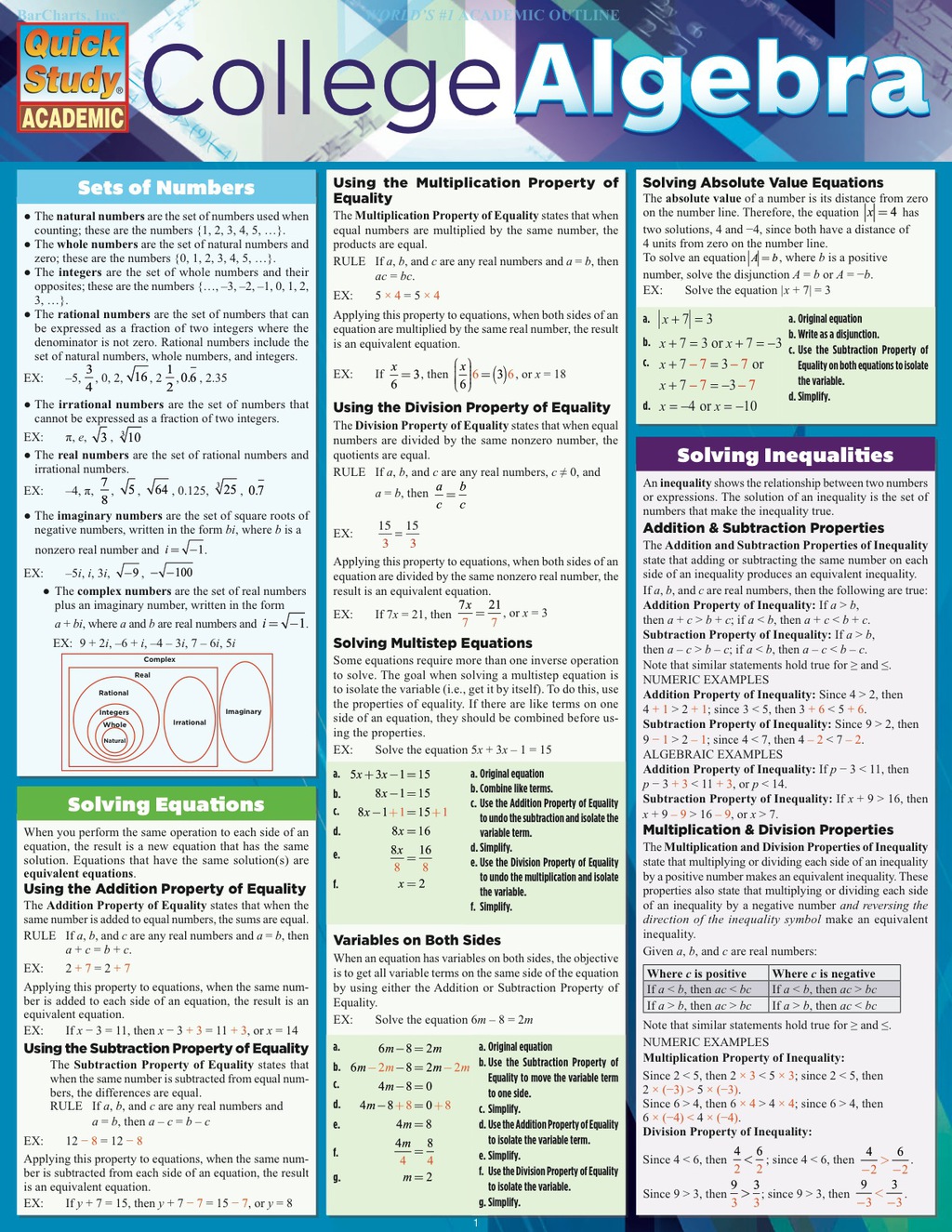 College Algebra 1st Edition