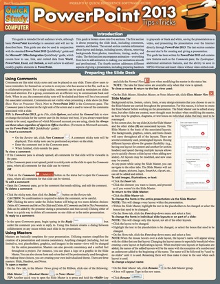 Cover image: QUICKSTUDY-POWERPOINT 2013 TIPS & TRICKS 1st edition 9781423220527