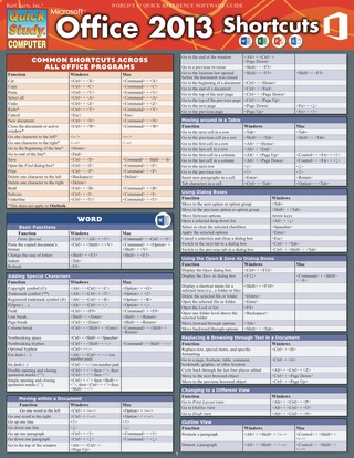 Cover image: QUICKSTUDY-MICROSOFT OFFICE 2013 1st edition 9781423221968