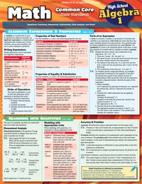 Cover image: QuickStudy - MATH COMMON CORE ALGEBRA 1 1st edition 9781423223351