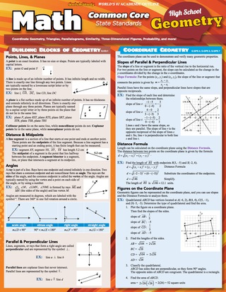 Cover image: QuickStudy - MATH COMMON CORE GEOMETRY 1st edition 9781423223368