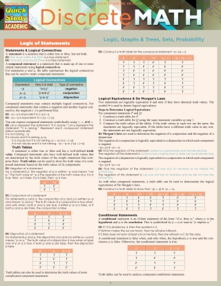 صورة الغلاف: Discrete Mathematics 9781423224884