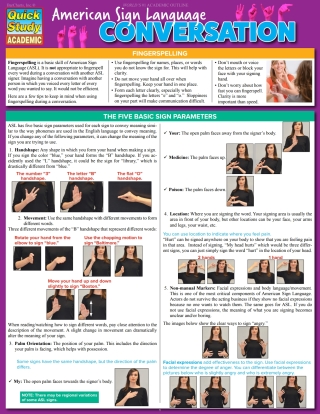 Cover image: American Sign Language - Conversation 9781423228554