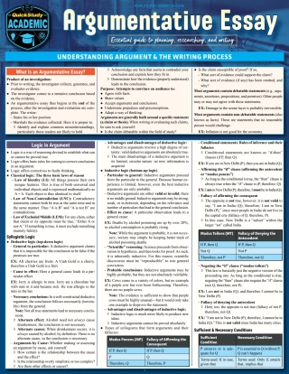 Cover image: Argumentative Essay 2nd edition 9781423238591