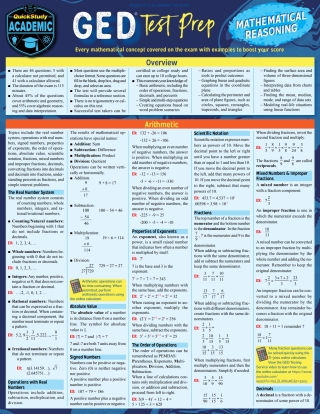 Cover image: GED Test Prep - Mathematical Reasoning 1st edition 9781423239826