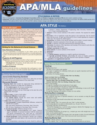 Cover image: APA/MLA Guidelines 7th edition 9781423244103