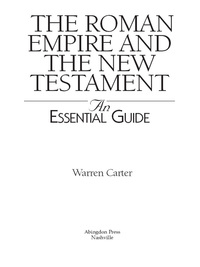 Cover image: The Roman Empire and the New Testament 9780687343942