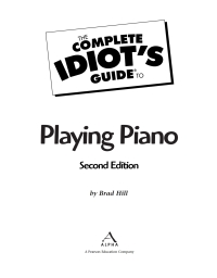 Cover image: The Complete Idiot's Guide to Playing Piano, 2E 9780028641553