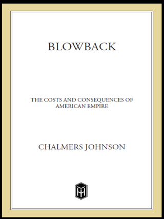 Imagen de portada: Blowback 2nd edition 9780805075595