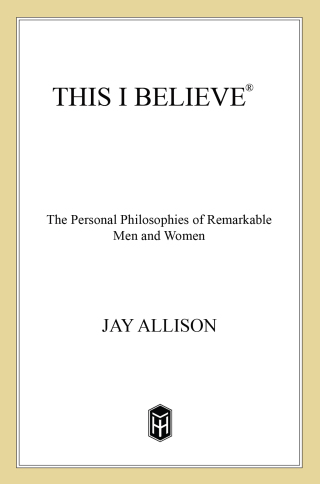 Cover image: This I Believe 9781250131225
