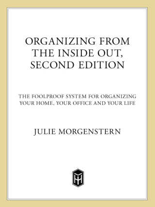 Cover image: Organizing from the Inside Out, second edition 2nd edition 9780805075892