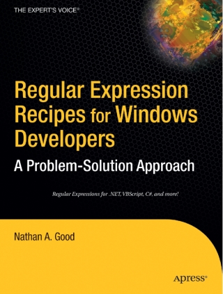 Omslagafbeelding: Regular Expression Recipes for Windows Developers 9781590594971