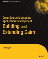 Cover image: Open Source Messaging Application Development 9781590594674