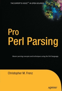 Cover image: Pro Perl Parsing 9781590595046